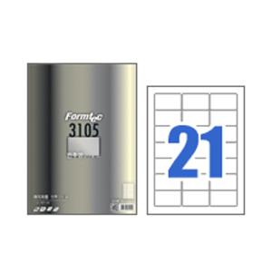 [폼텍] LC-3105 레이저 반투명 라벨(21칸/A4)_10매입